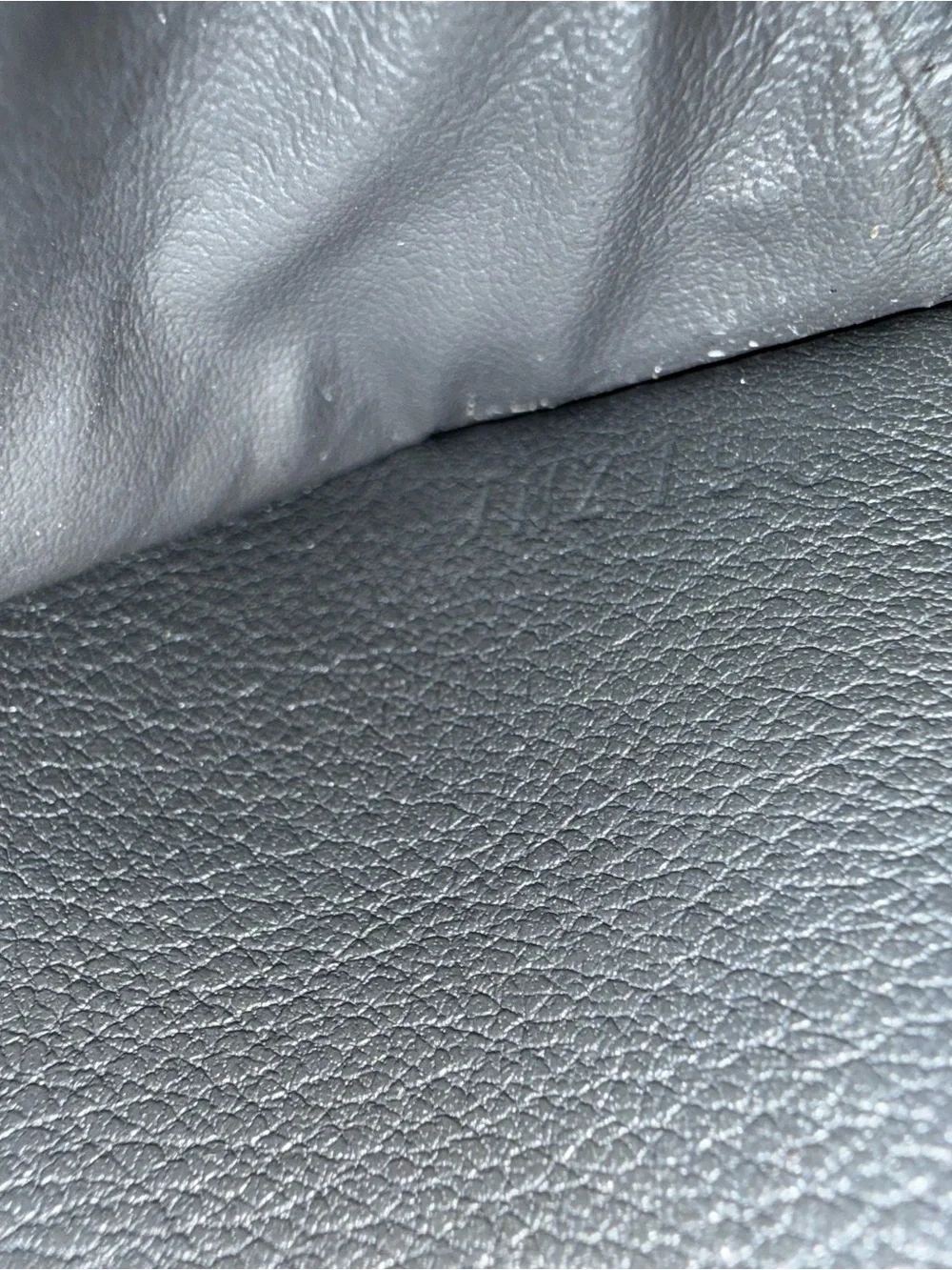 Louis Vuitton Charcoal Mahina Leather Clasp Wallet